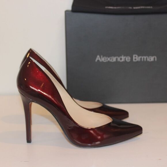NEW Alexandre Birman Fechado Salto Alto Red Moroccan Heels size 7 - Picture 3 of 11
